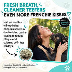 Cuillère doseuse avec poudre Frenchies vs pour un dosage facile et sans stress