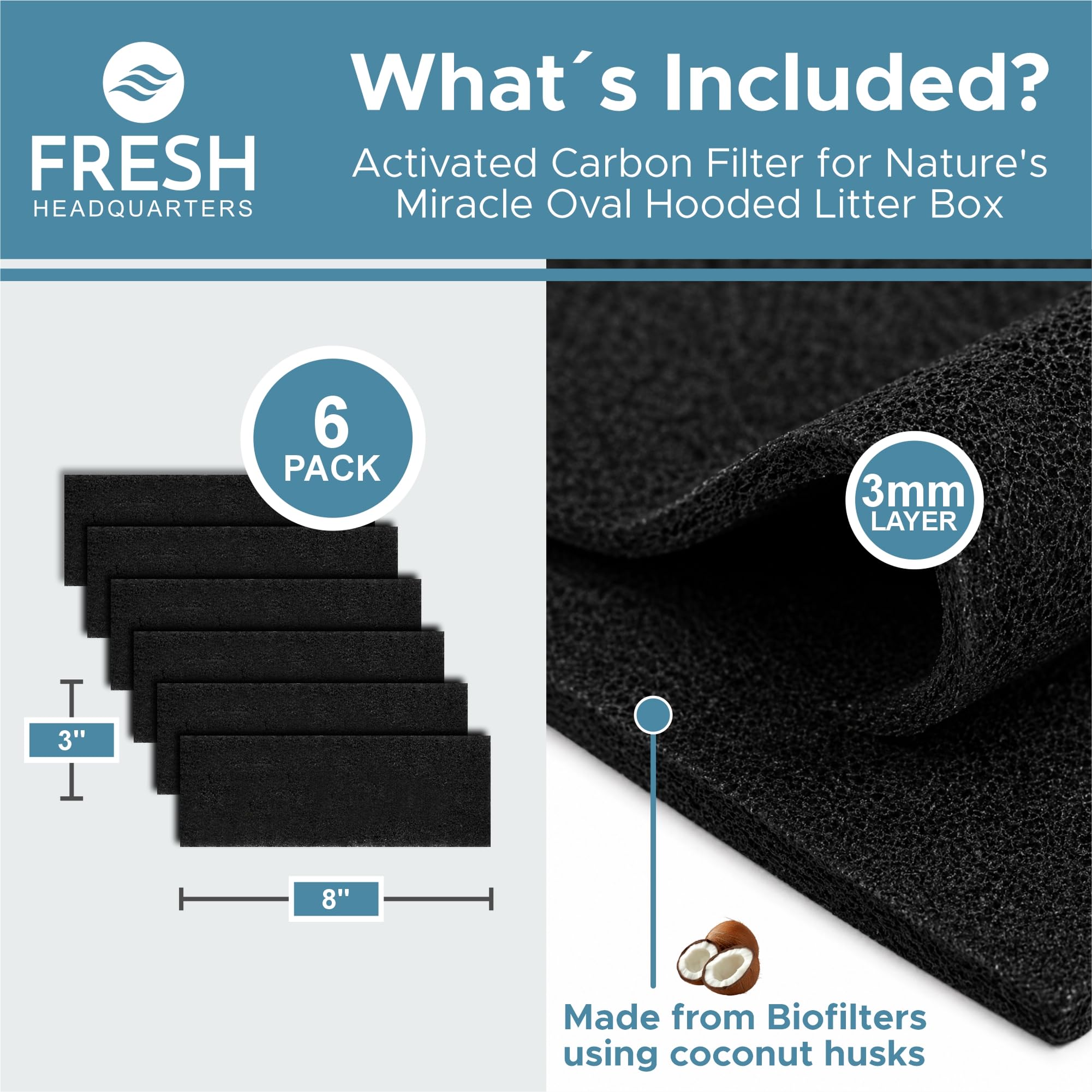 Fresh Headquarters gros plan charbon actif montrant pores pour adsorption efficace