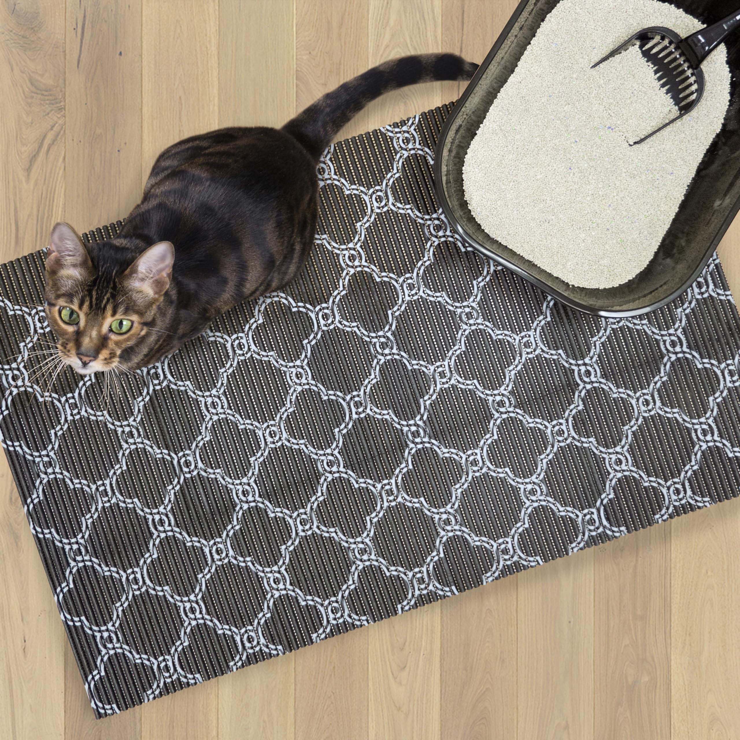 Fresh Kitty tapis comparaison taille couvrant espace autour d’un bac à litière