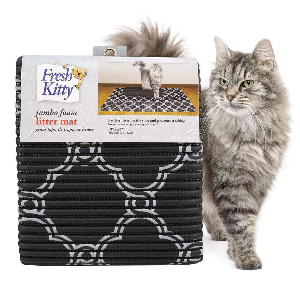 Fresh Kitty tapis face avant montrant design quatrefoil et protection étendue