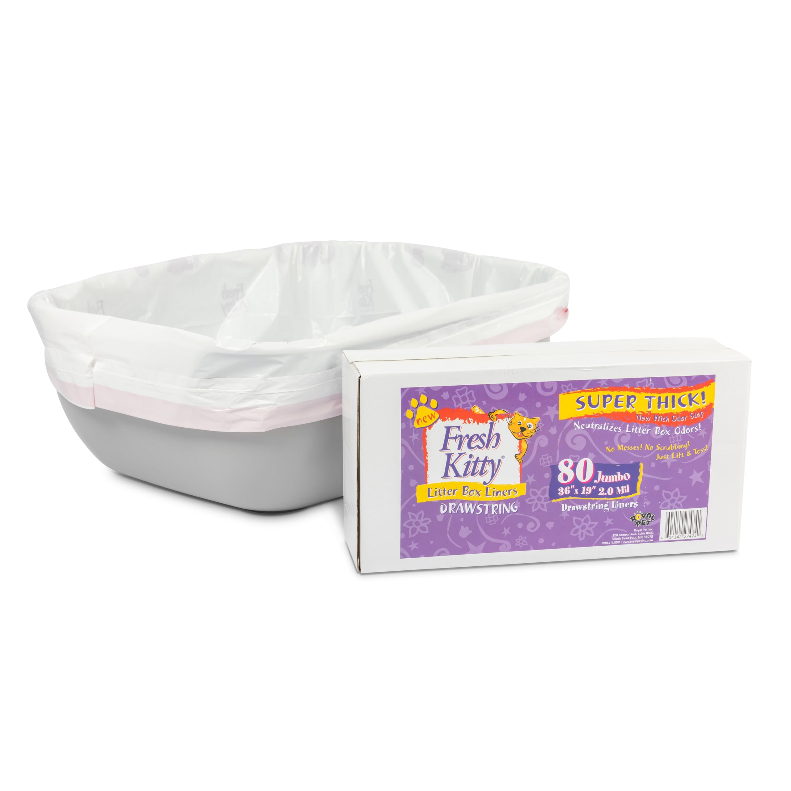 Fresh Kitty étiquette zoom montrant parfum discret et informations produit