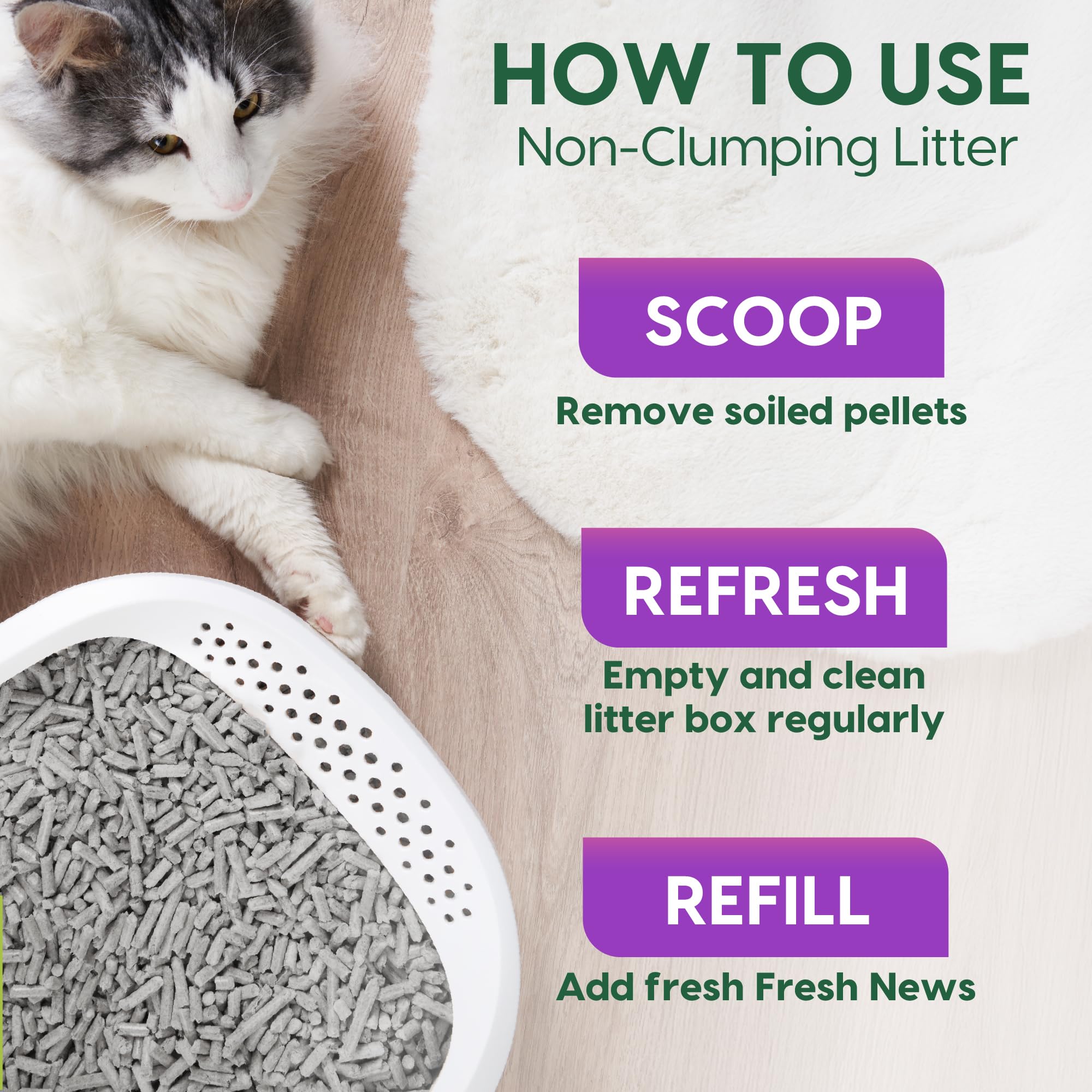 Fresh News étiquette produit mettant en avant composition recyclée