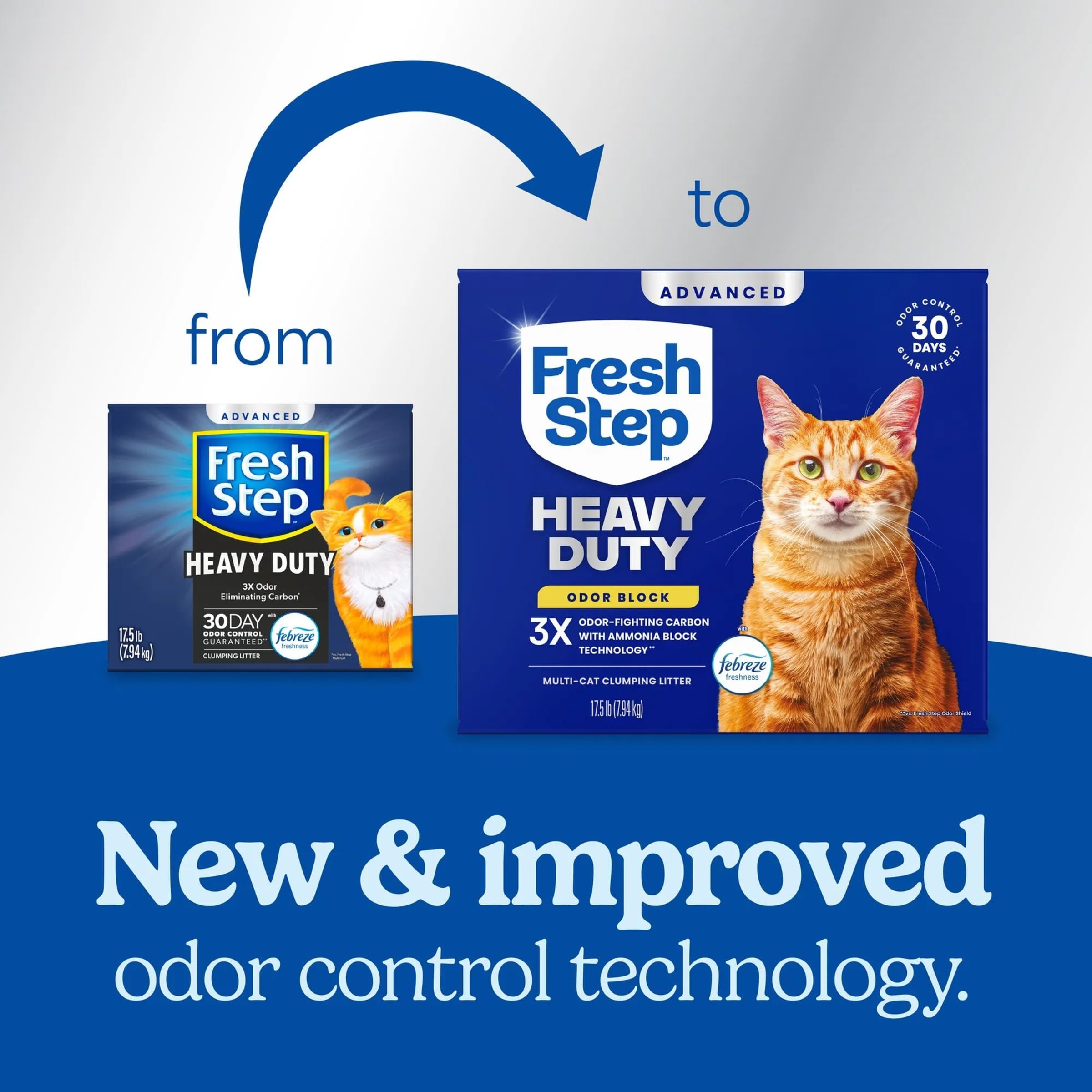 Fresh Step gros plan sur granules de charbon pour neutraliser les odeurs