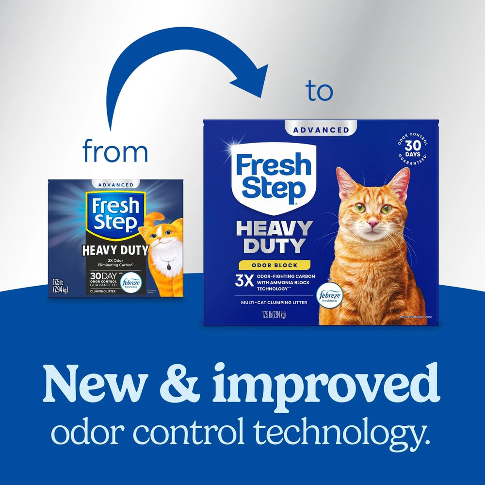 Fresh Step gros plan sur granules de charbon pour neutraliser les odeurs