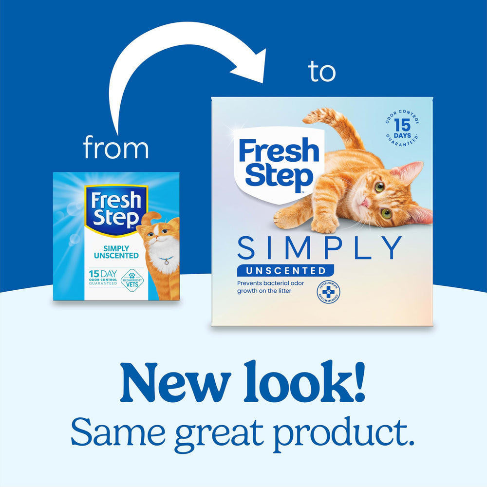 Fresh Step gros plan des granules montrant texture et absorption pour un contrôle d'odeurs