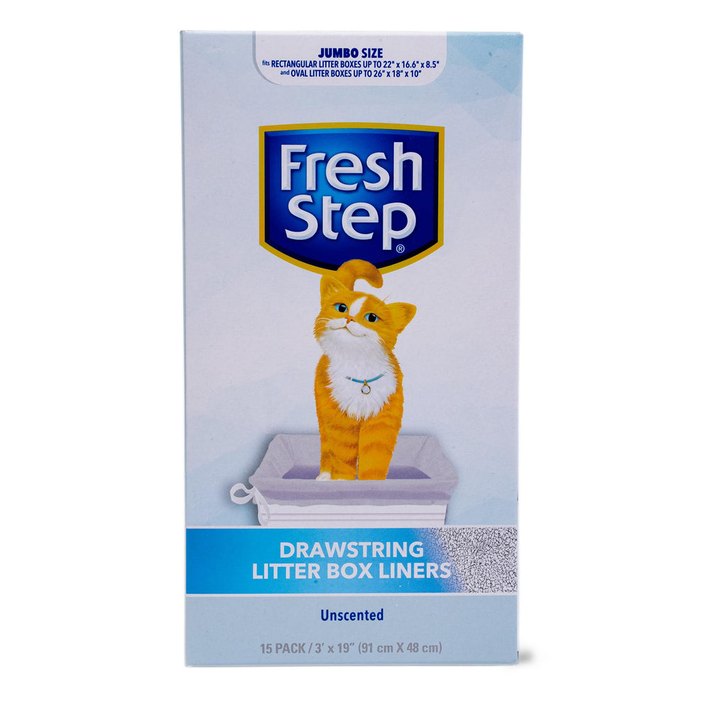 Fresh Step image de la boîte 15 unités montrant gain de temps
