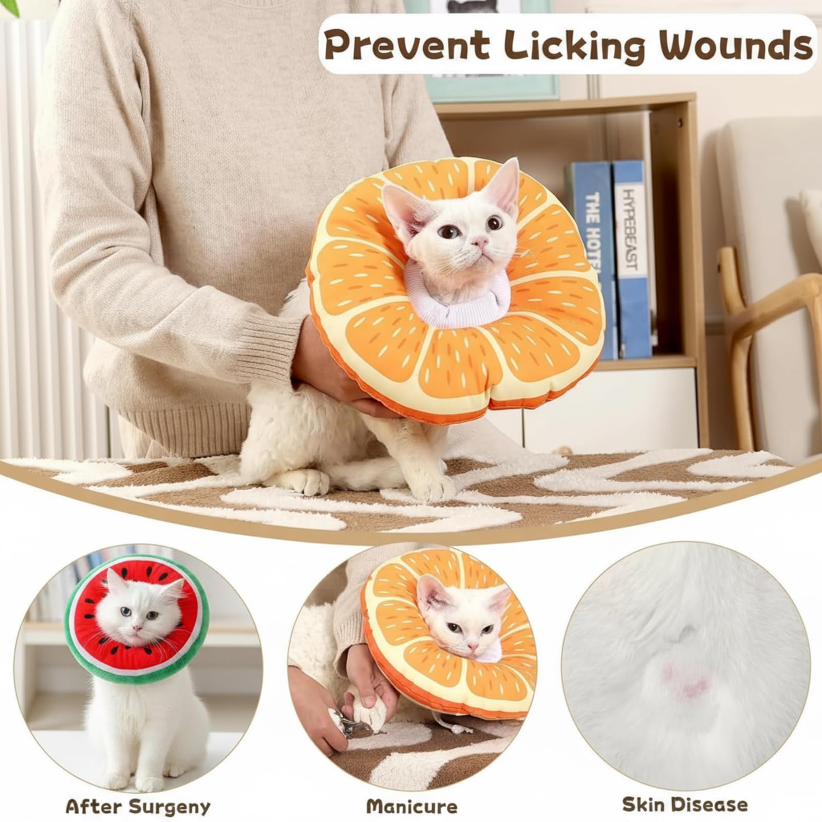 Frienda motifs pastèque et orange rendant le collier attrayant