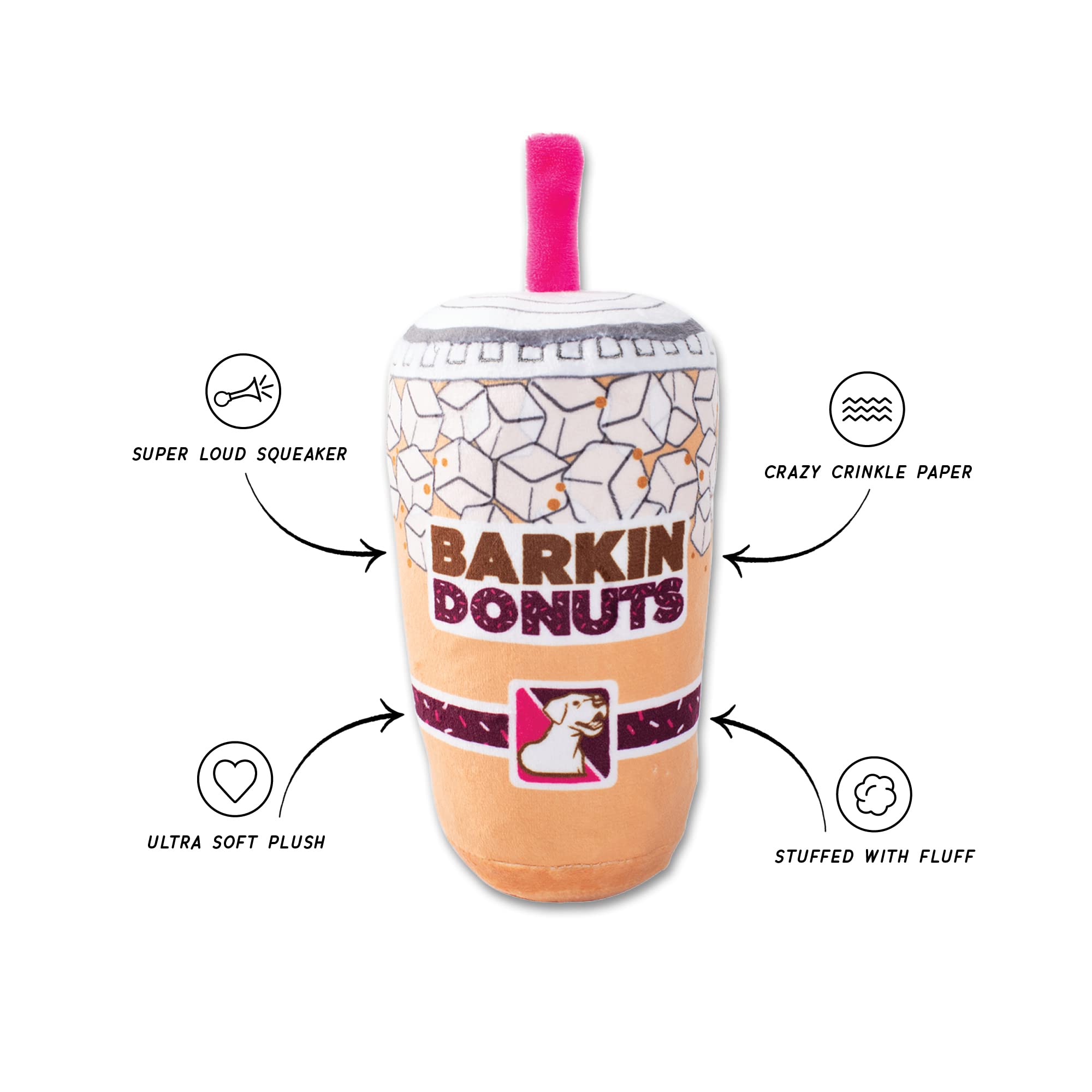 Fringe Barkin Donuts gros plan sur texture et coutures pour durabilité