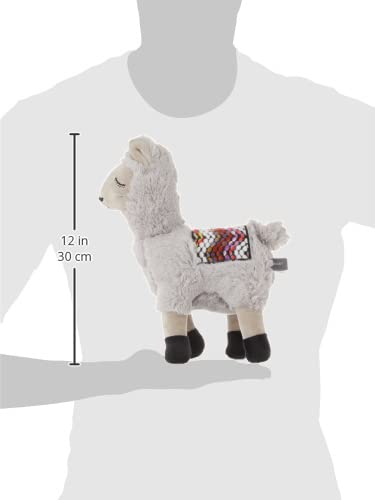 Fringe Llama posé à côté d’une main, montre échelle et maniabilité