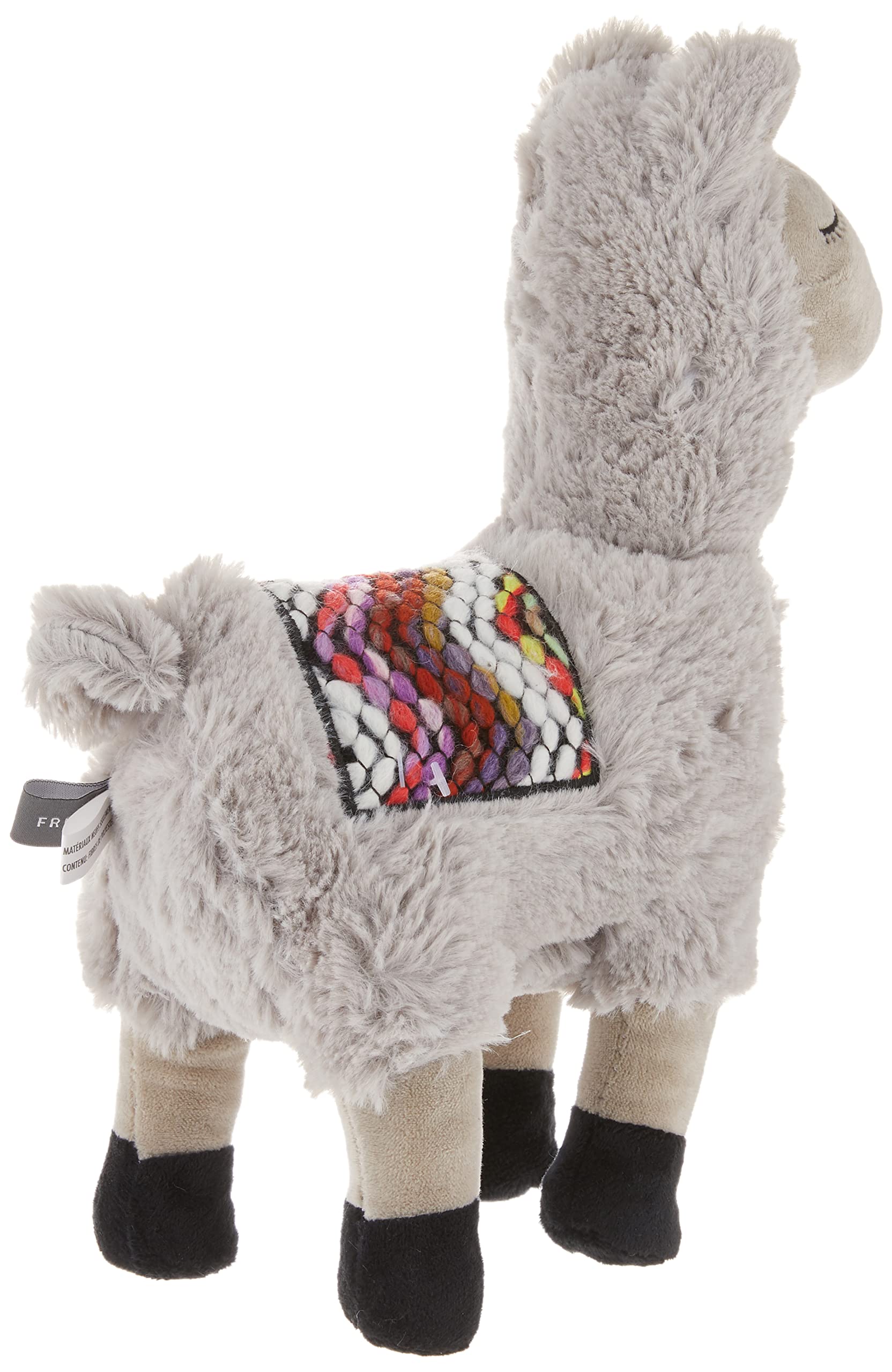 Fringe Llama gros plan texture pelucheuse, confort tactile pour chien