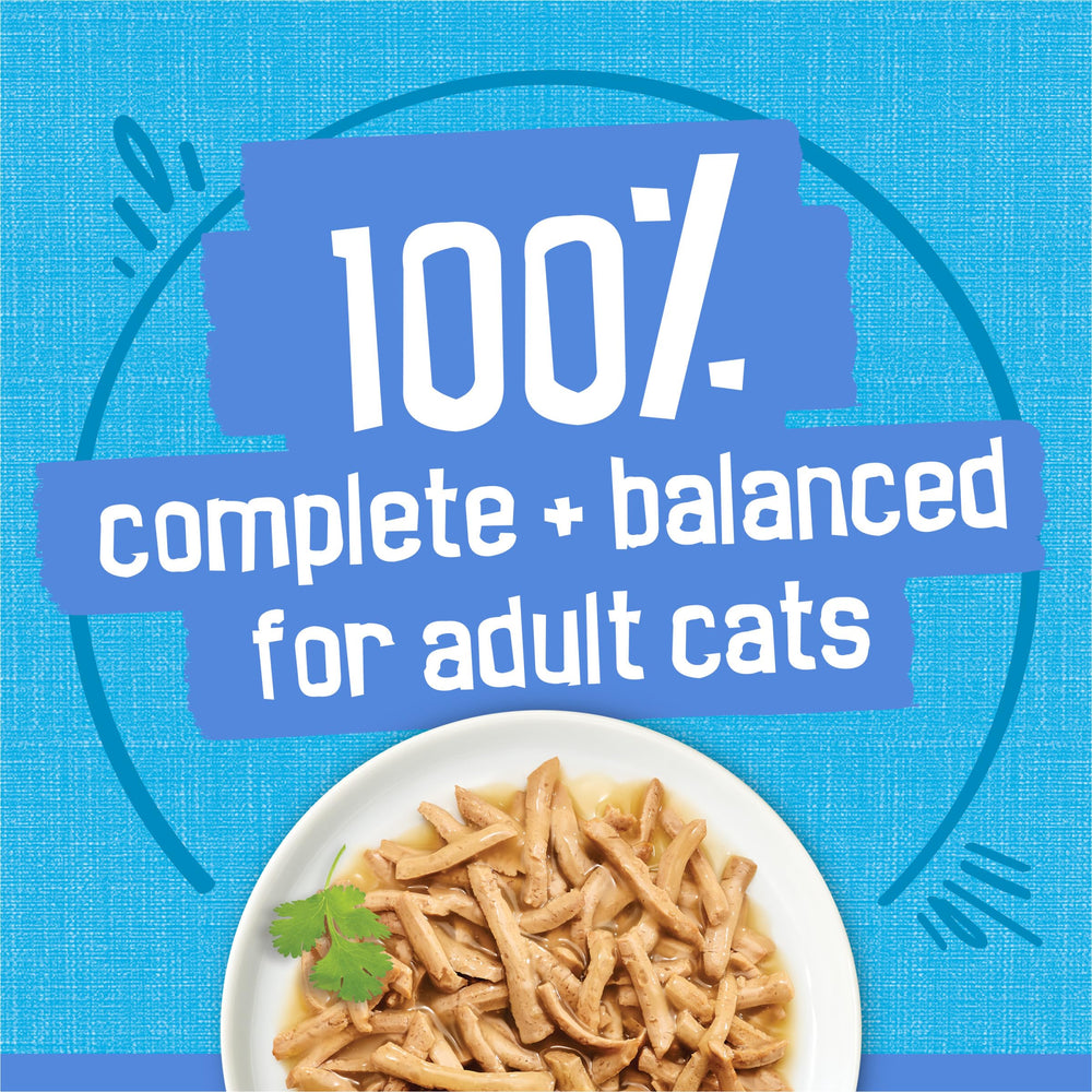 Friskies boîte tenue en main montrant emballage recyclable