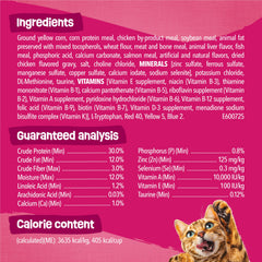 Bol rempli de croquettes Friskies stimulant l'appétit du chat