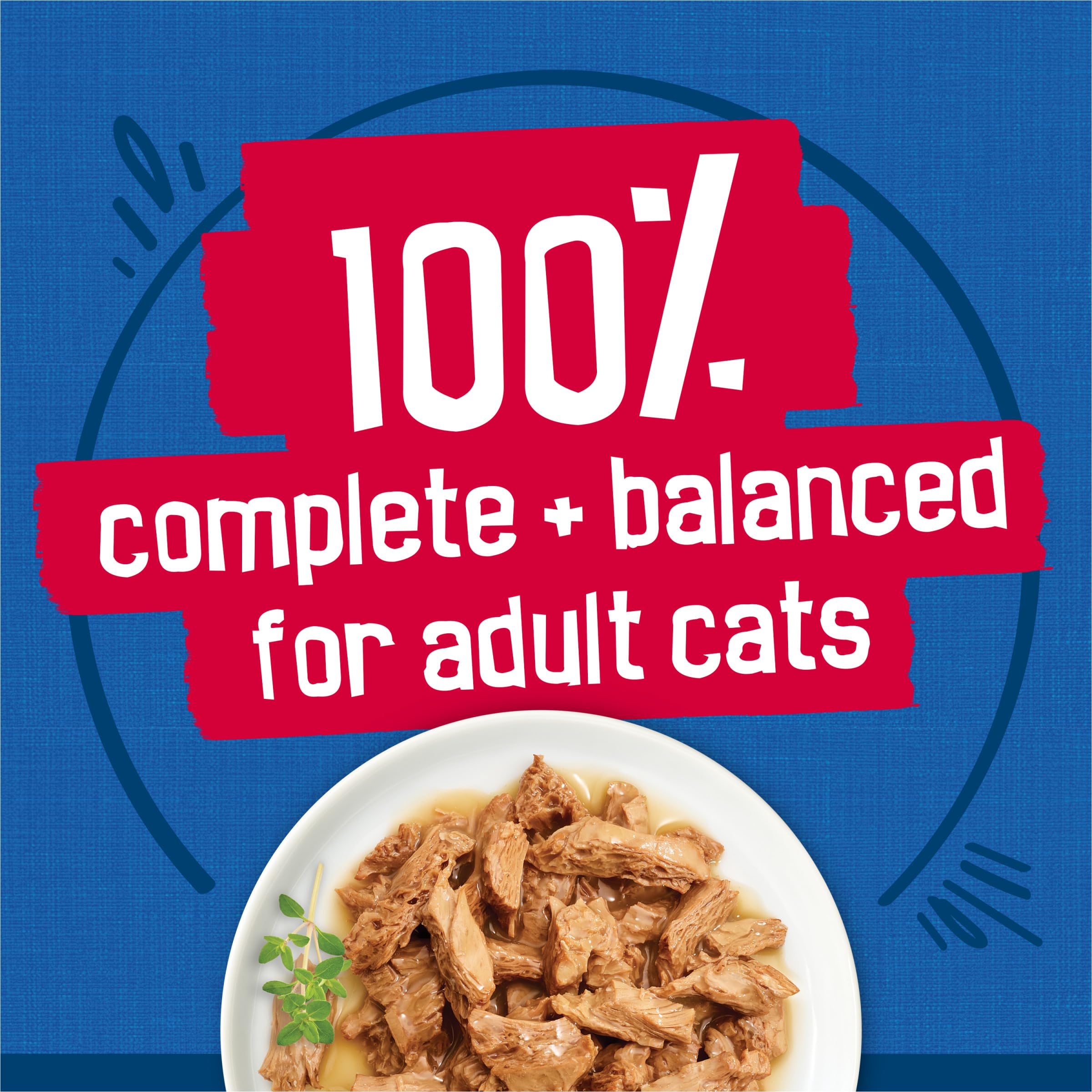 Friskies comparaison de taille d'une boîte pour repères pratiques