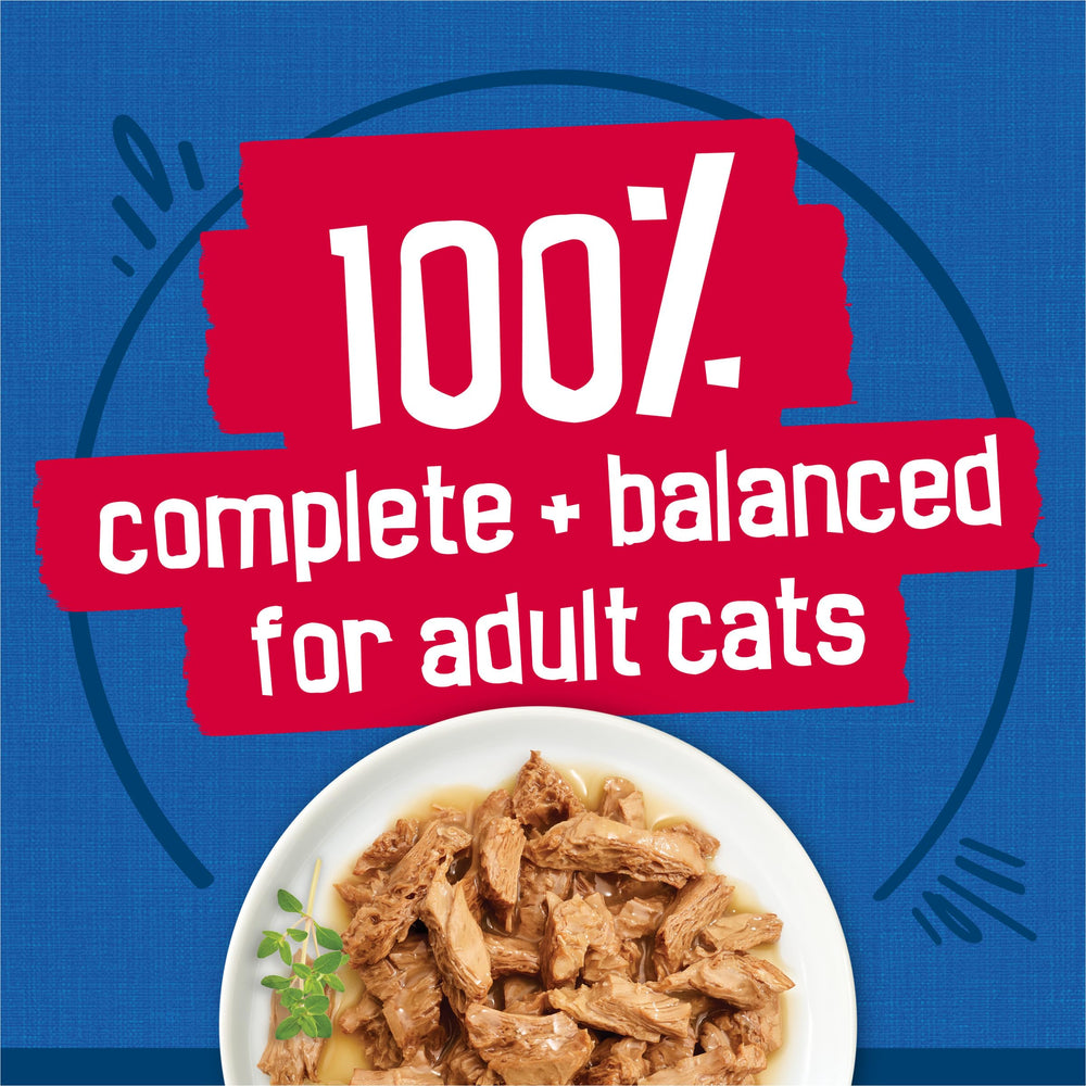 Friskies comparaison de taille d'une boîte pour repères pratiques