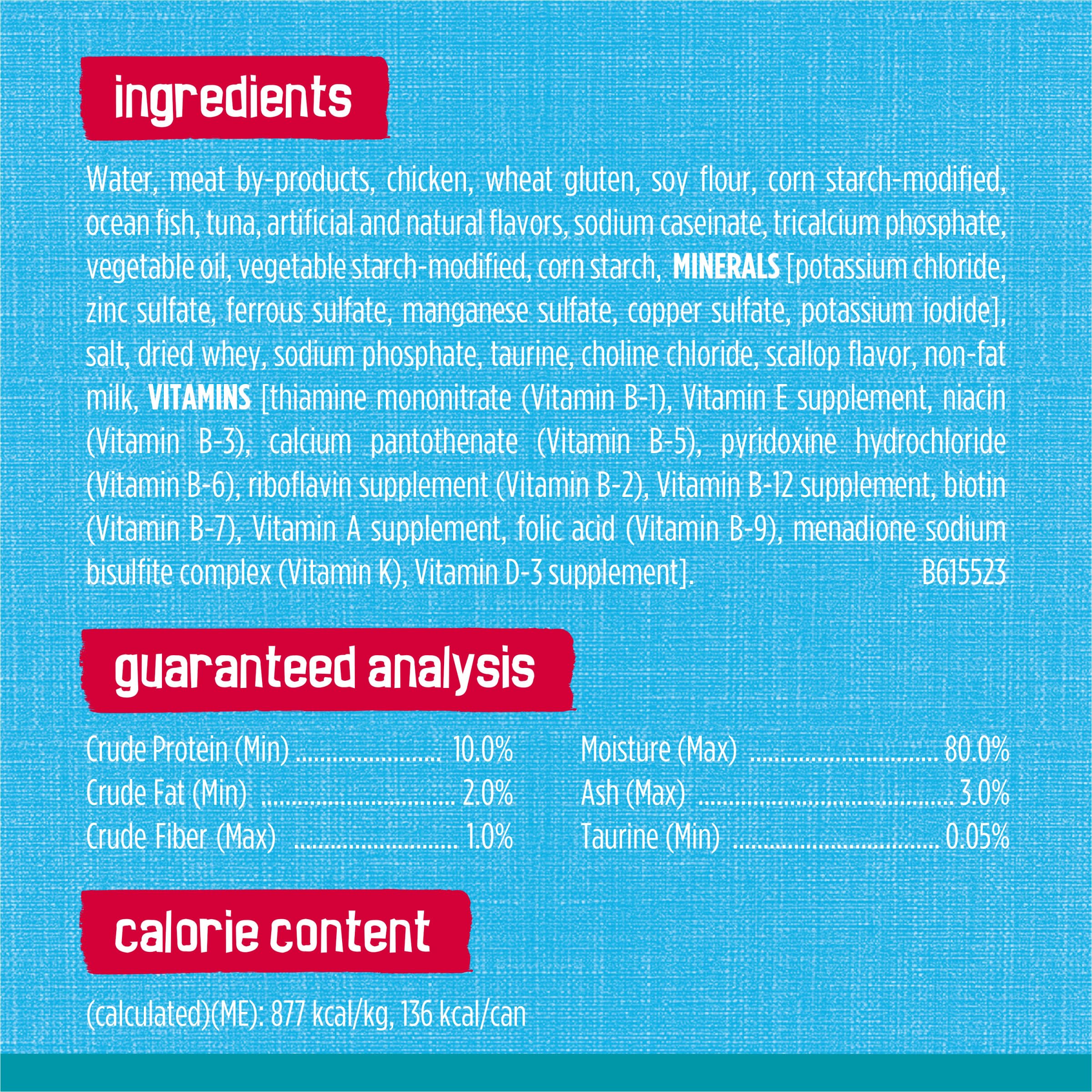 Purina Friskies étiquette nutritionnelle claire pour choix informé