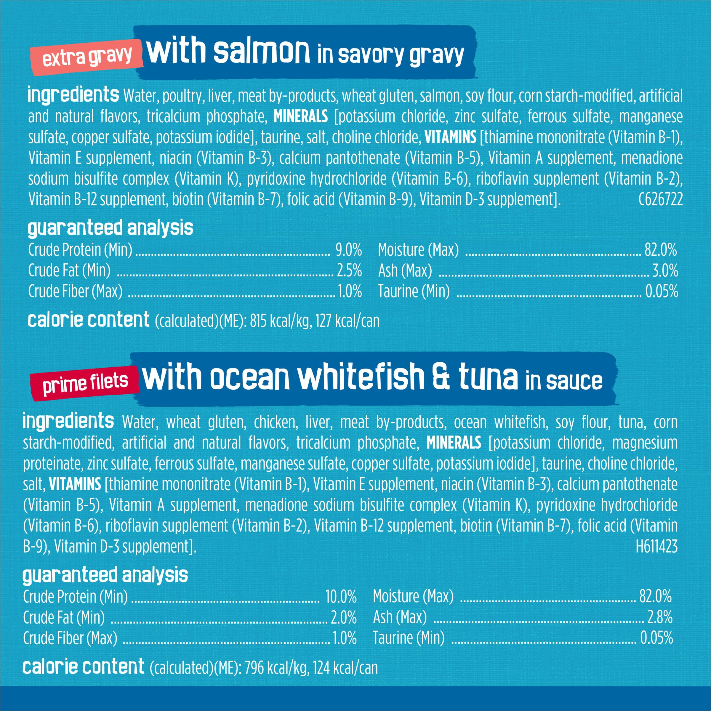 Friskies focus sur whitefish soulignant protéine de qualité