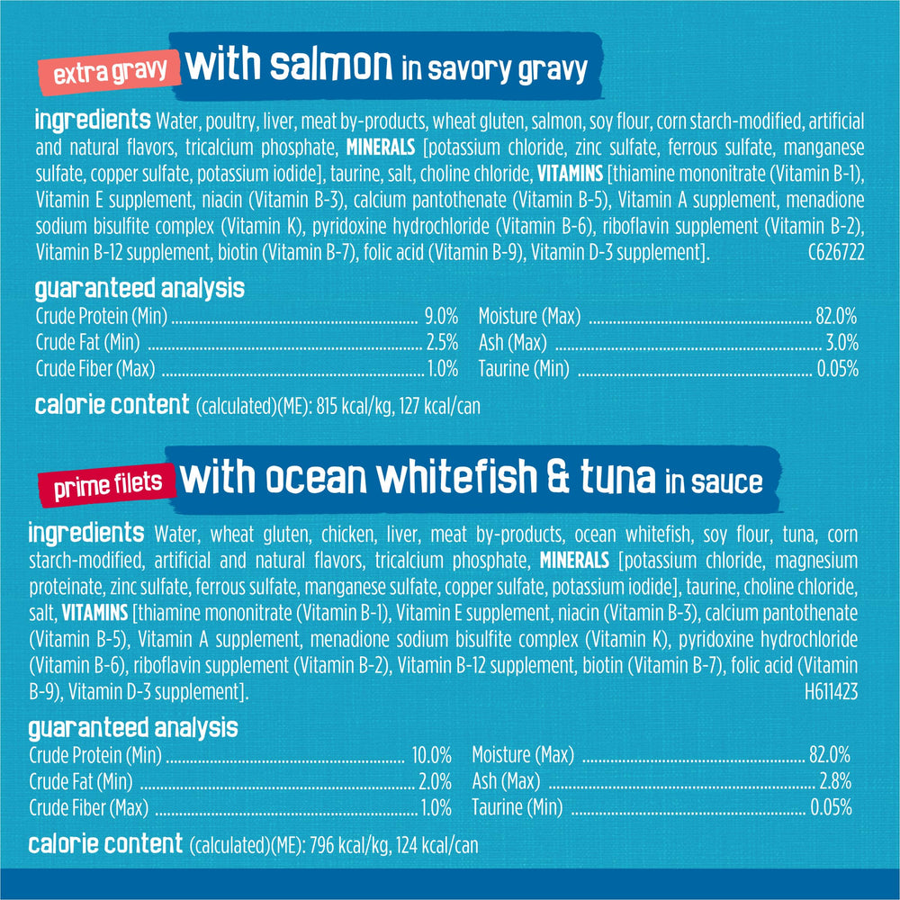 Friskies focus sur whitefish soulignant protéine de qualité