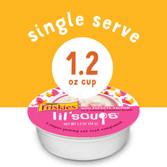 Friskies lil' soups crevette visible, saveur fruits de mer appétente