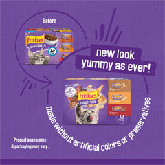 Friskies étiquette lisible présentant ingrédients et bénéfices nutritionnels
