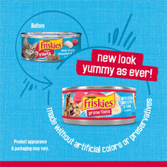 Friskies gros plan sur morceaux de poisson pour une texture appétente