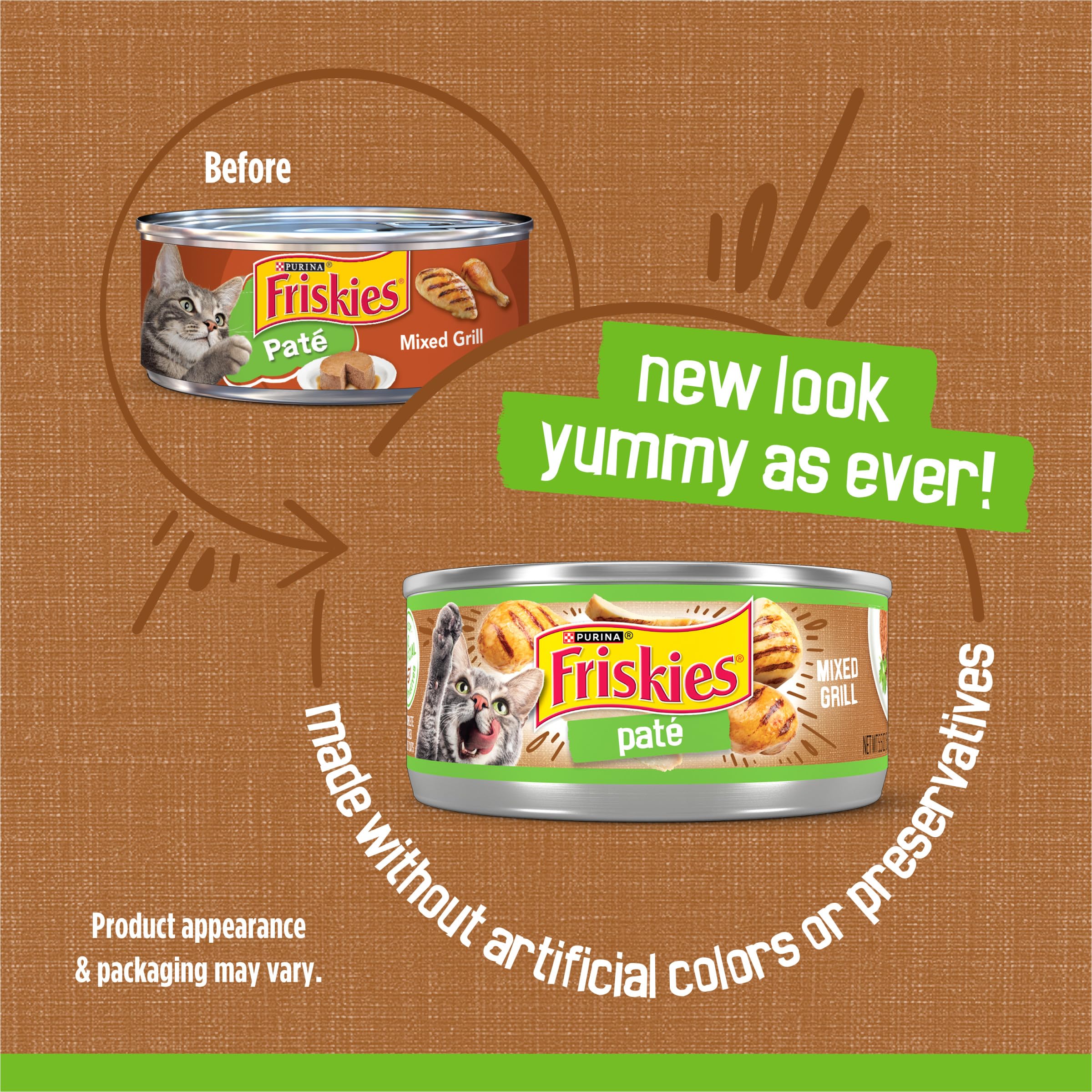 Friskies pâté ouverte dans un bol appétissant pour encourager l’appétit