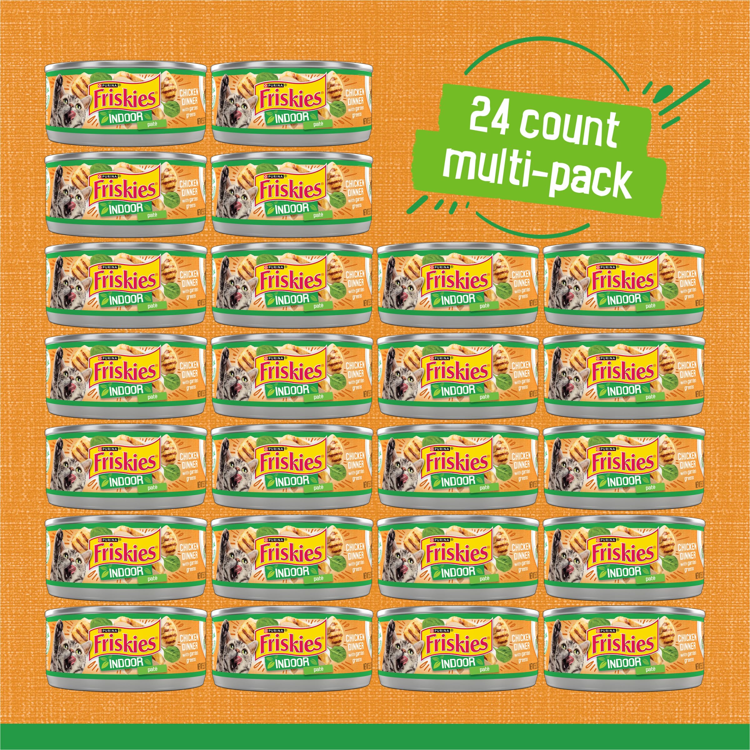 Friskies ingrédients visibles poulet riz et greens pour meilleure saveur