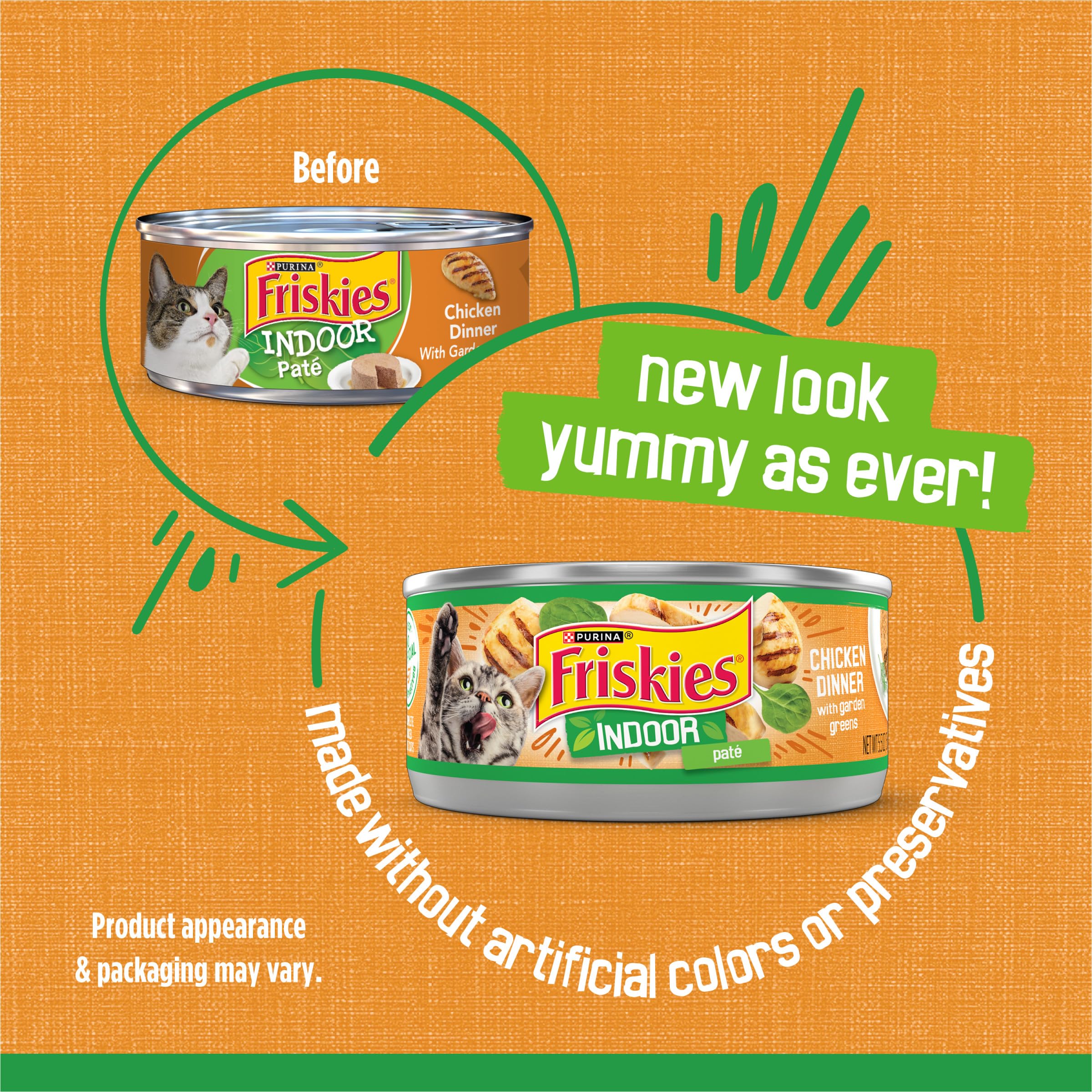 Friskies gros plan sur texture pâté révélant consistance onctueuse