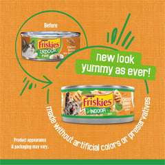 Friskies gros plan sur texture pâté révélant consistance onctueuse
