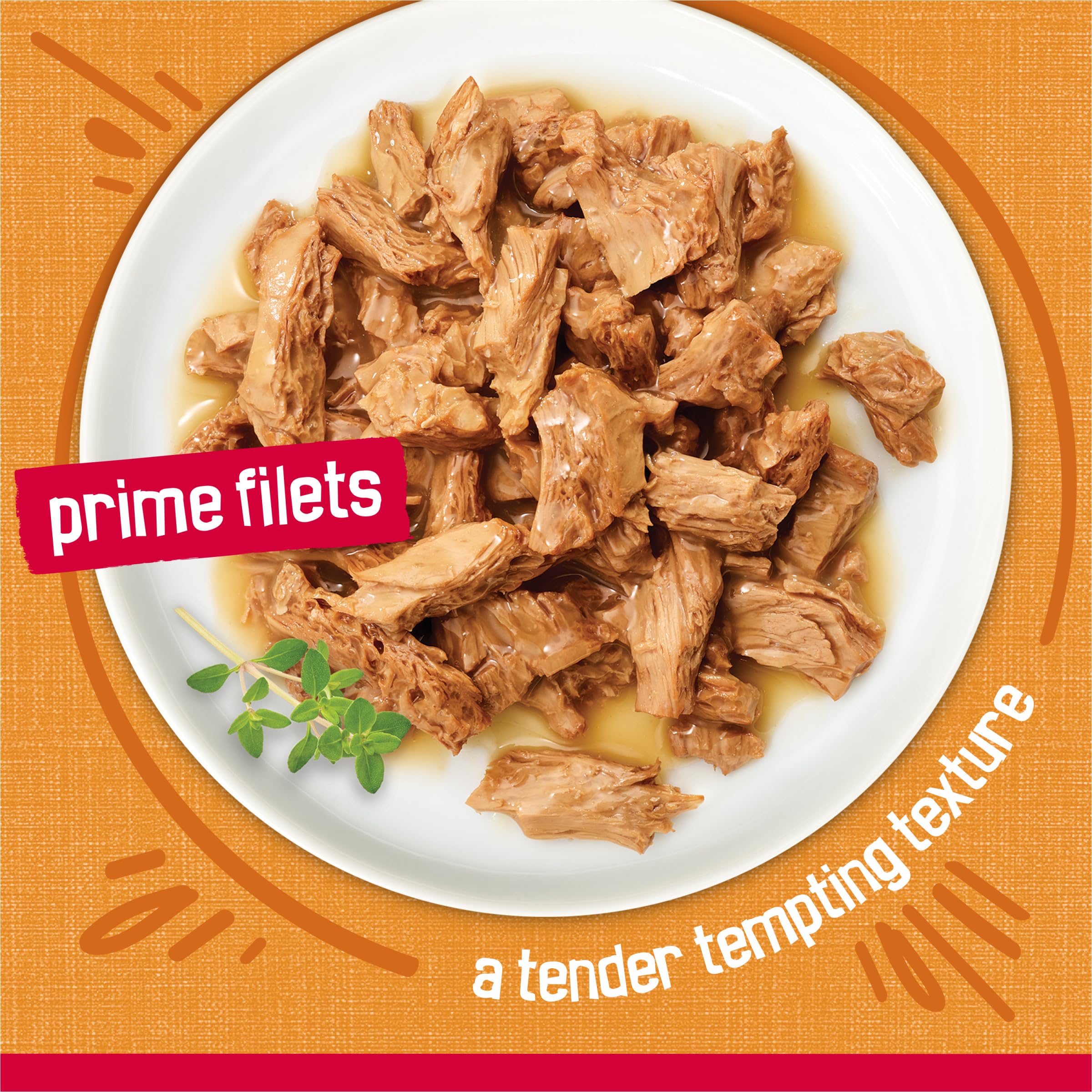 Friskies détail de la sauce gravy pour une hydratation et goût renforcés