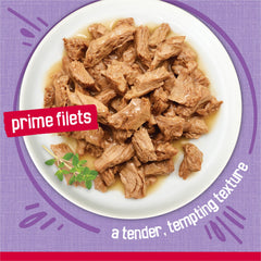 Friskies sauce brillante sur filets bénéfice saveur et hydratation