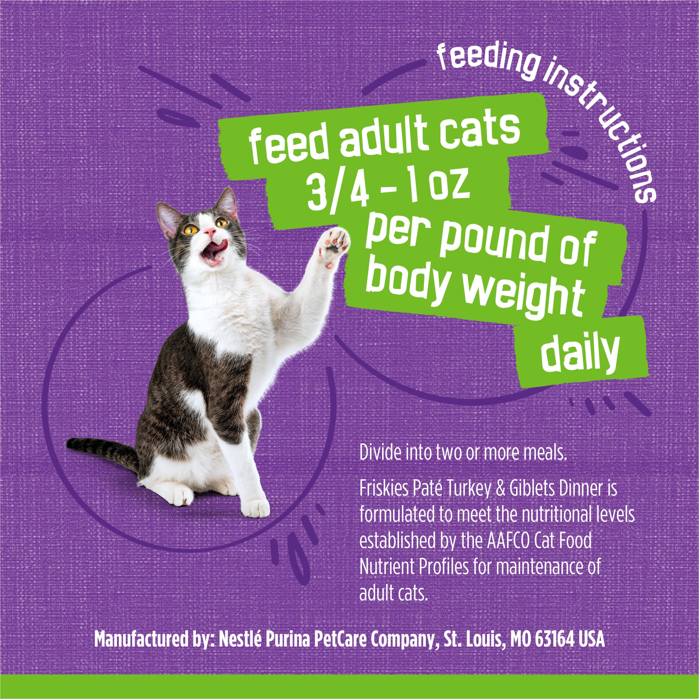 Friskies Purina boîte ouverte révélant la pâtée fraîche prête à servir