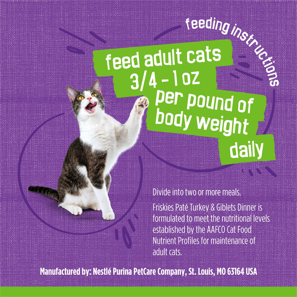 Friskies Purina boîte ouverte révélant la pâtée fraîche prête à servir