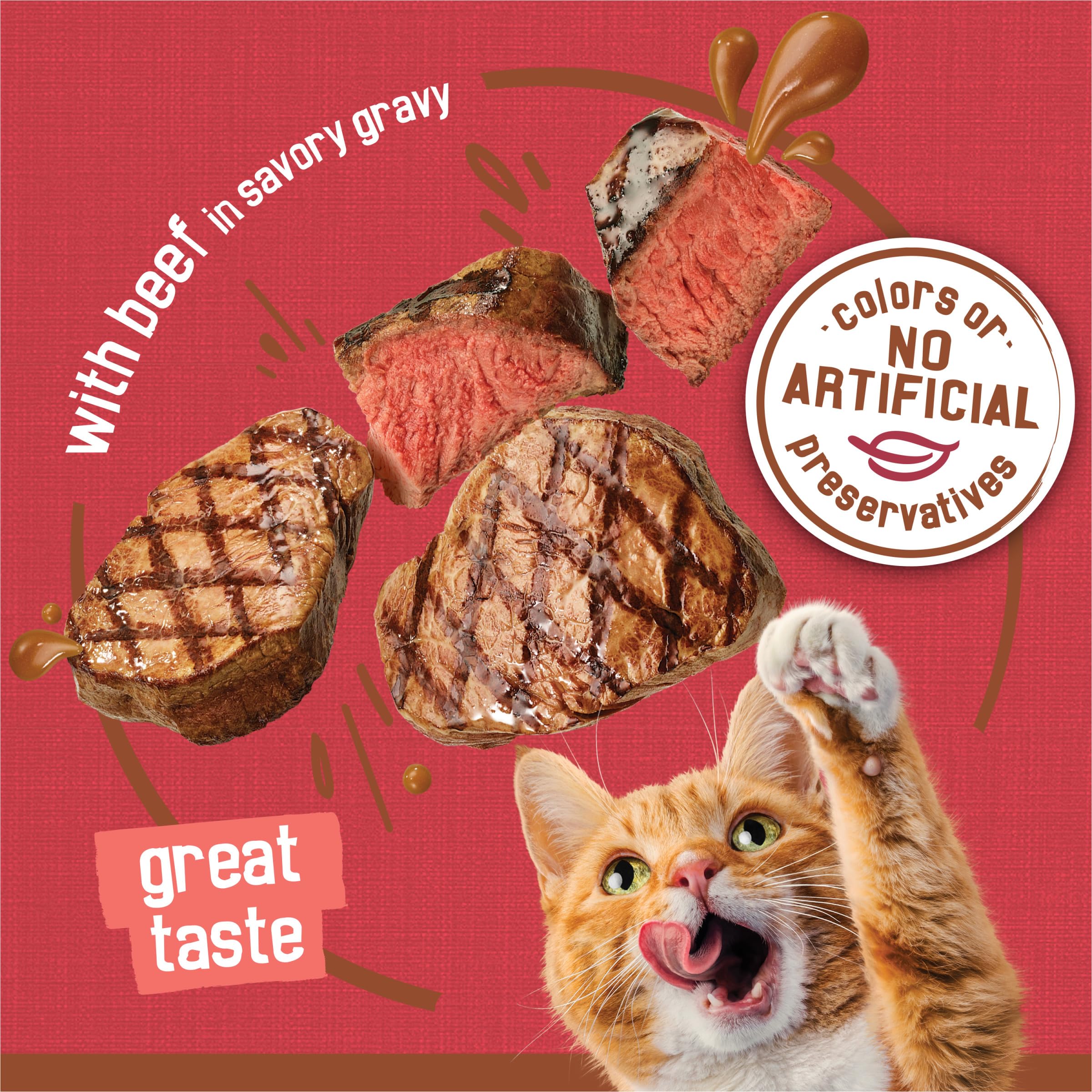Friskies Purina chat mange contents montrant acceptation et appétence du produit