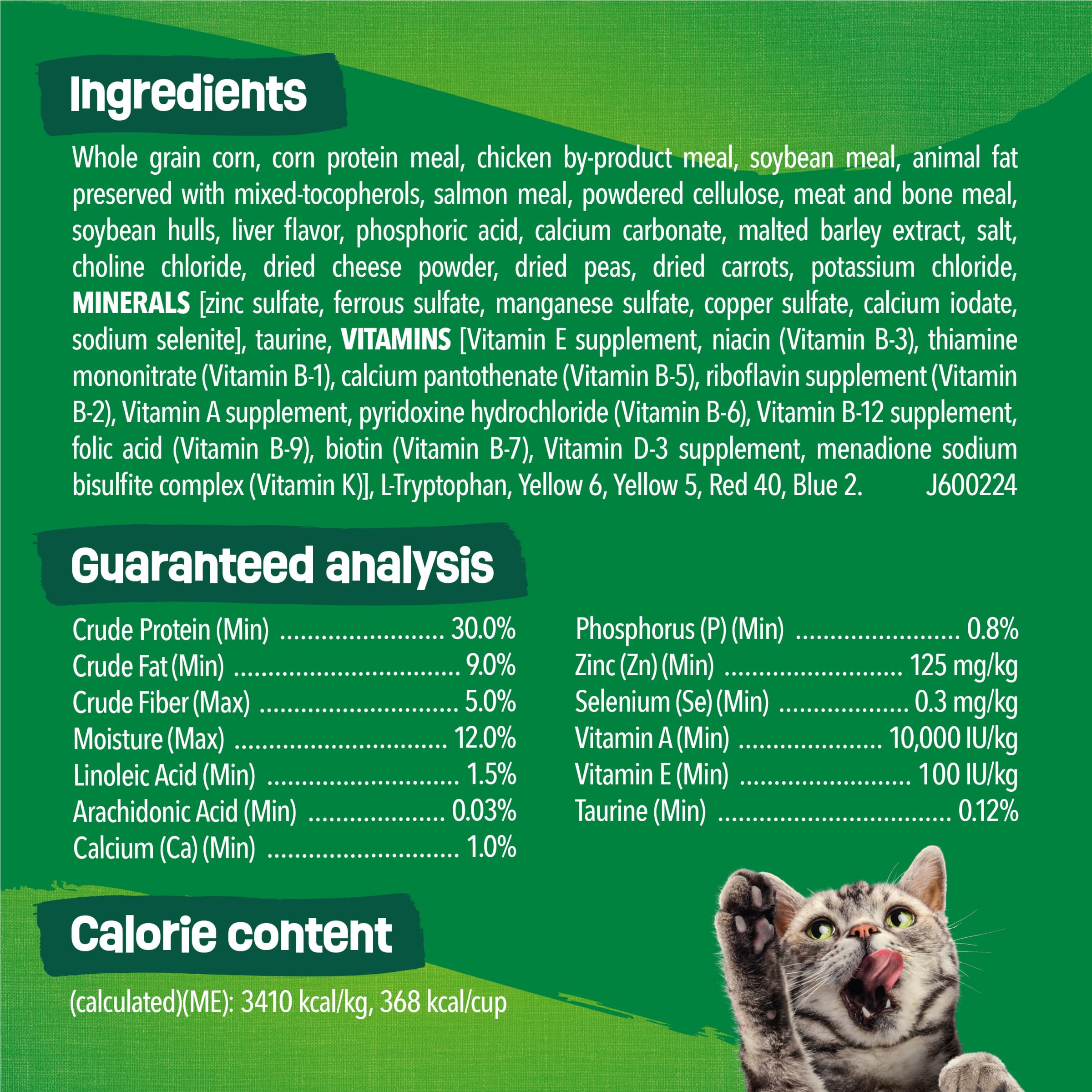 Friskies Purina liste d'ingrédients pour des nutriments essentiels