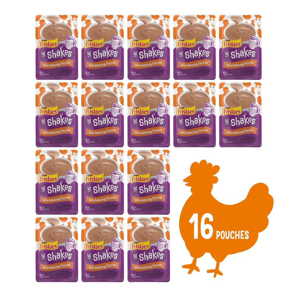 Friskies Purina sachet ouvert gros plan montrant la texture appétente