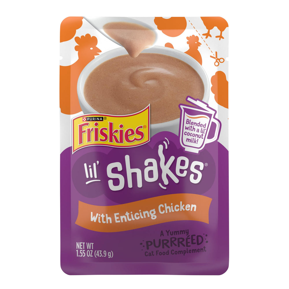 Friskies Purina sachet avant-packaging montrant l’emballage pratique