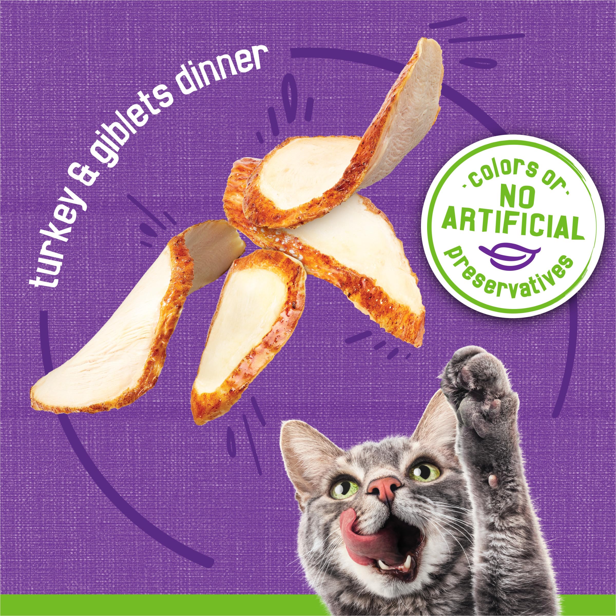 Friskies Purina main servant la pâtée pour un contrôle précis des portions