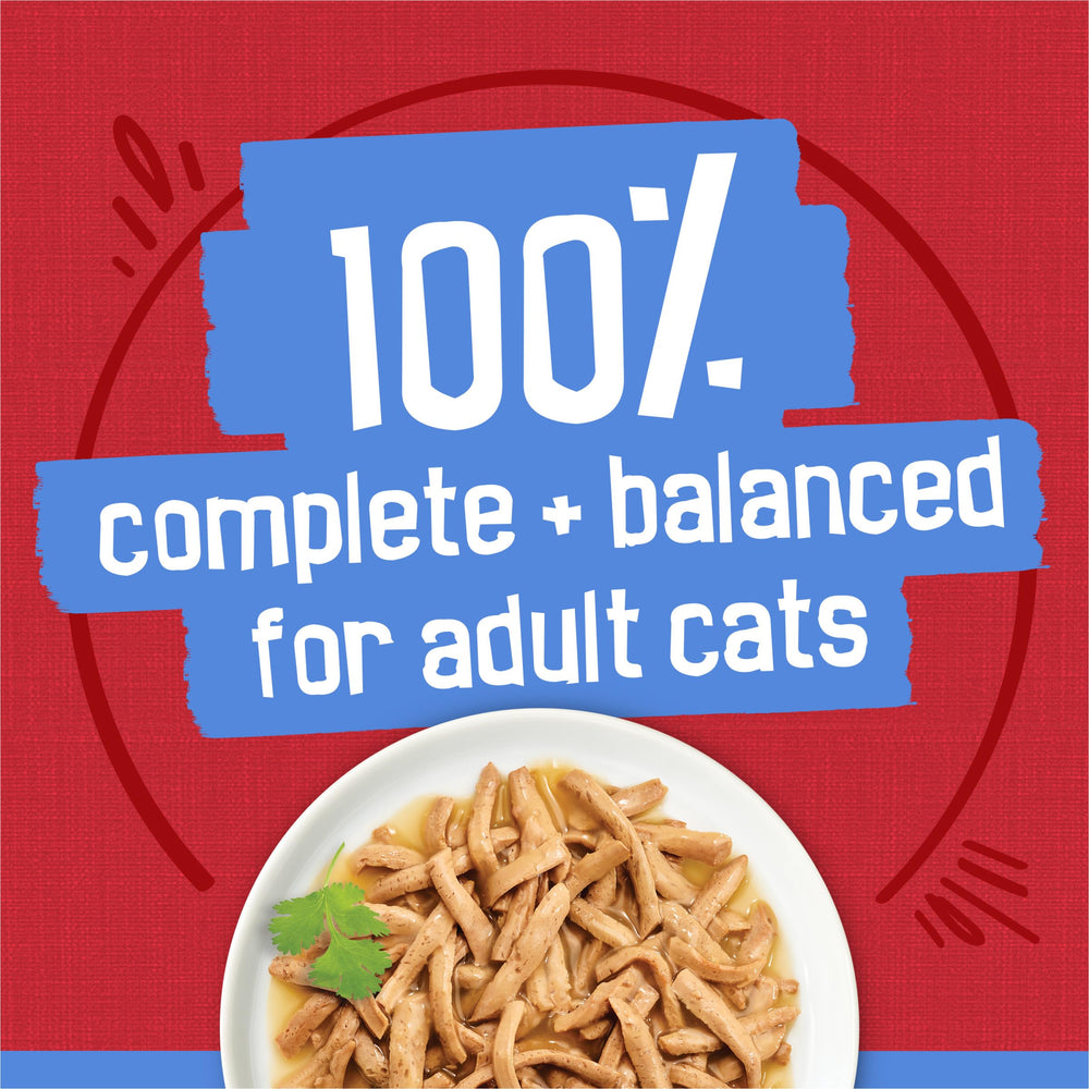 Friskies Shreds au bœuf pack de 24 boîtes, solution économique pour foyers multiples