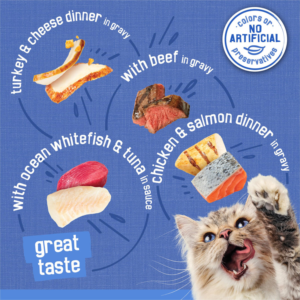 Friskies assortiment des quatre recettes pour varier les repas du chat