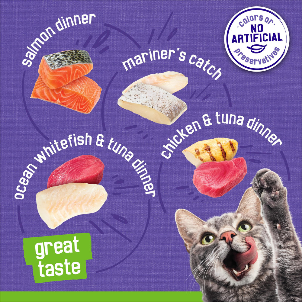 Friskies gros plan sur texture pâté, facilité d’ingestion