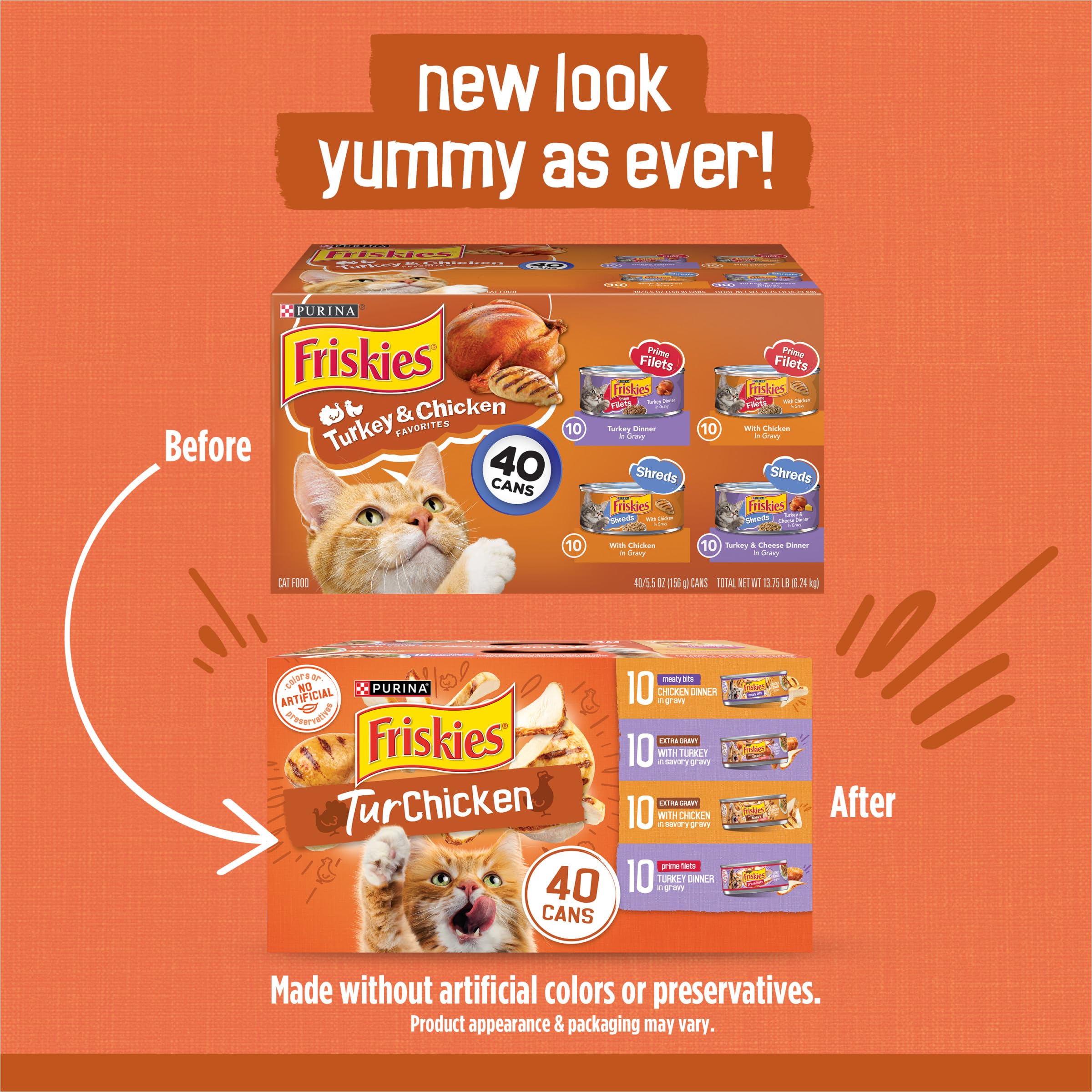 Friskies gros plan sur morceaux et sauce, texture qui stimule l'appétit