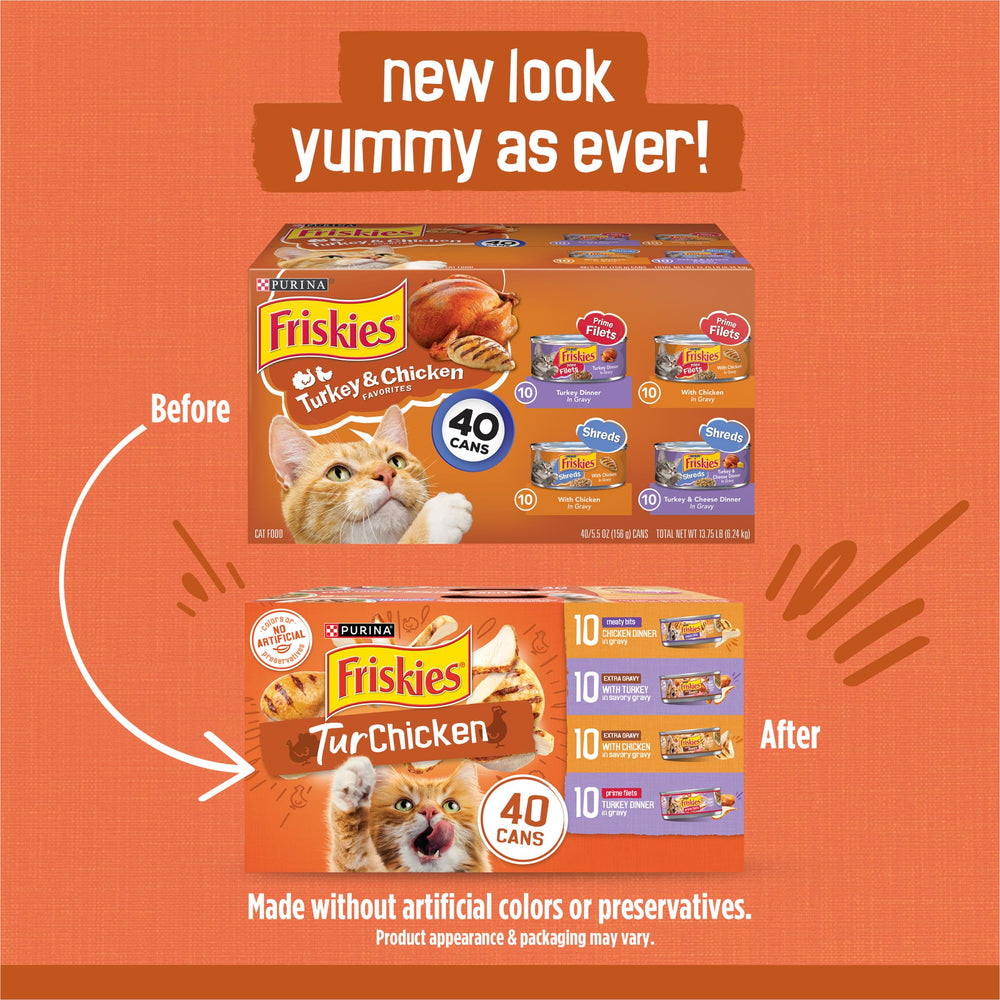 Friskies gros plan sur morceaux et sauce, texture qui stimule l'appétit
