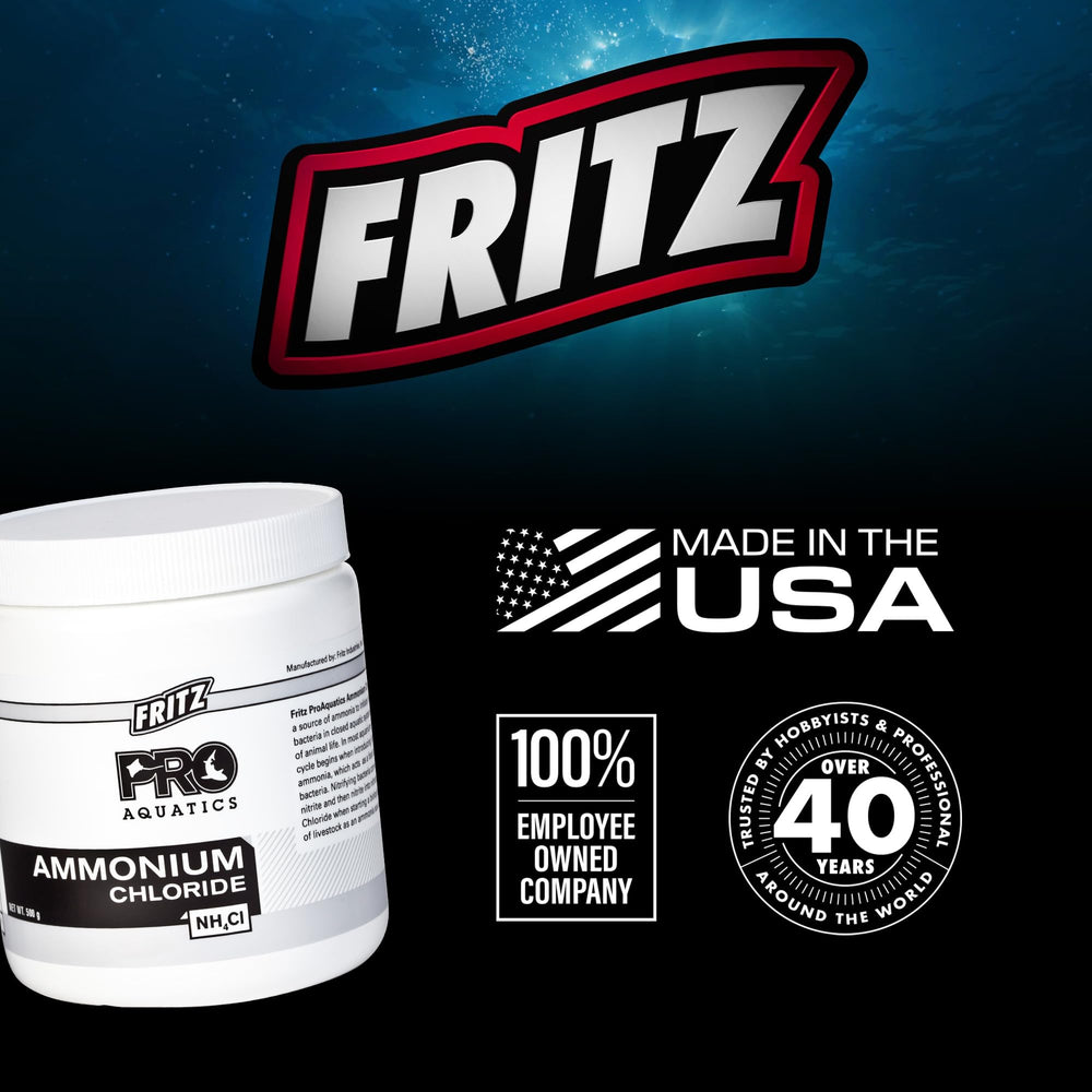 Fritz Ammonium Chloride avec FritzZyme montrant synergie pour ensemencer bactéries
