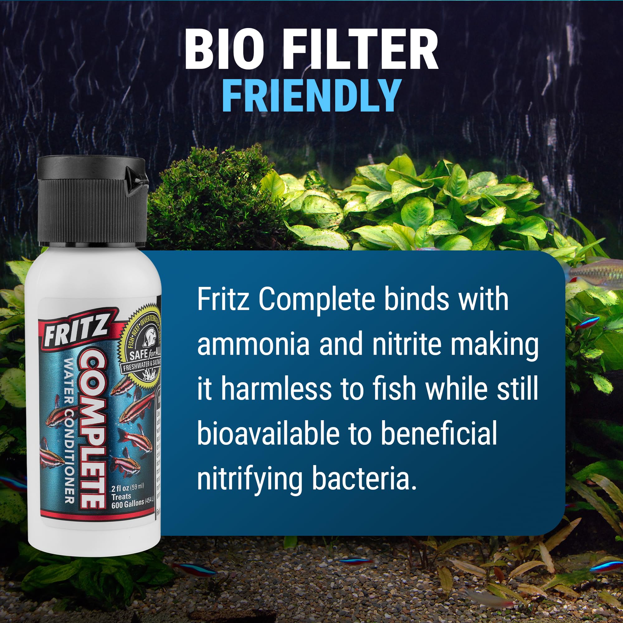 Fritz Aquatics comparaison taille du flacon utile pour voyages