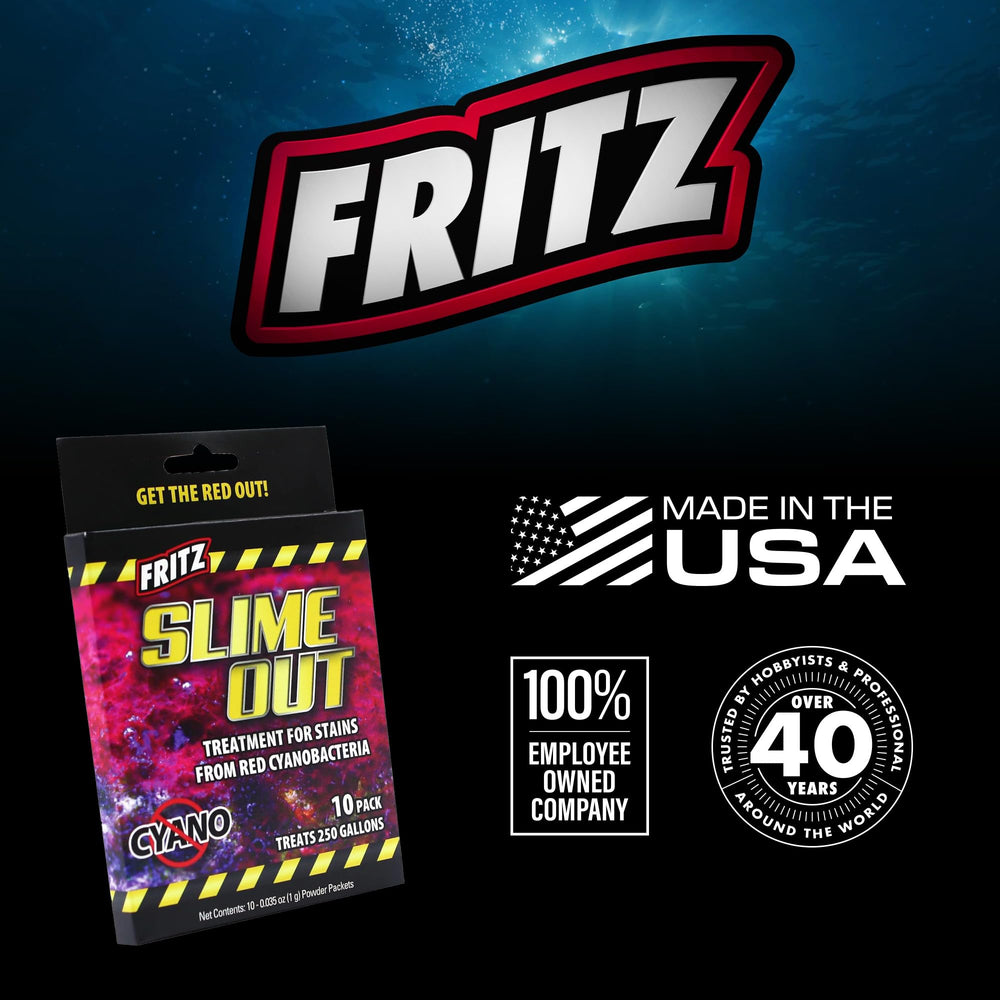 Fritz Aquatics Slime Out avec FritzZyme illustrant stratégie préventive des nutriments