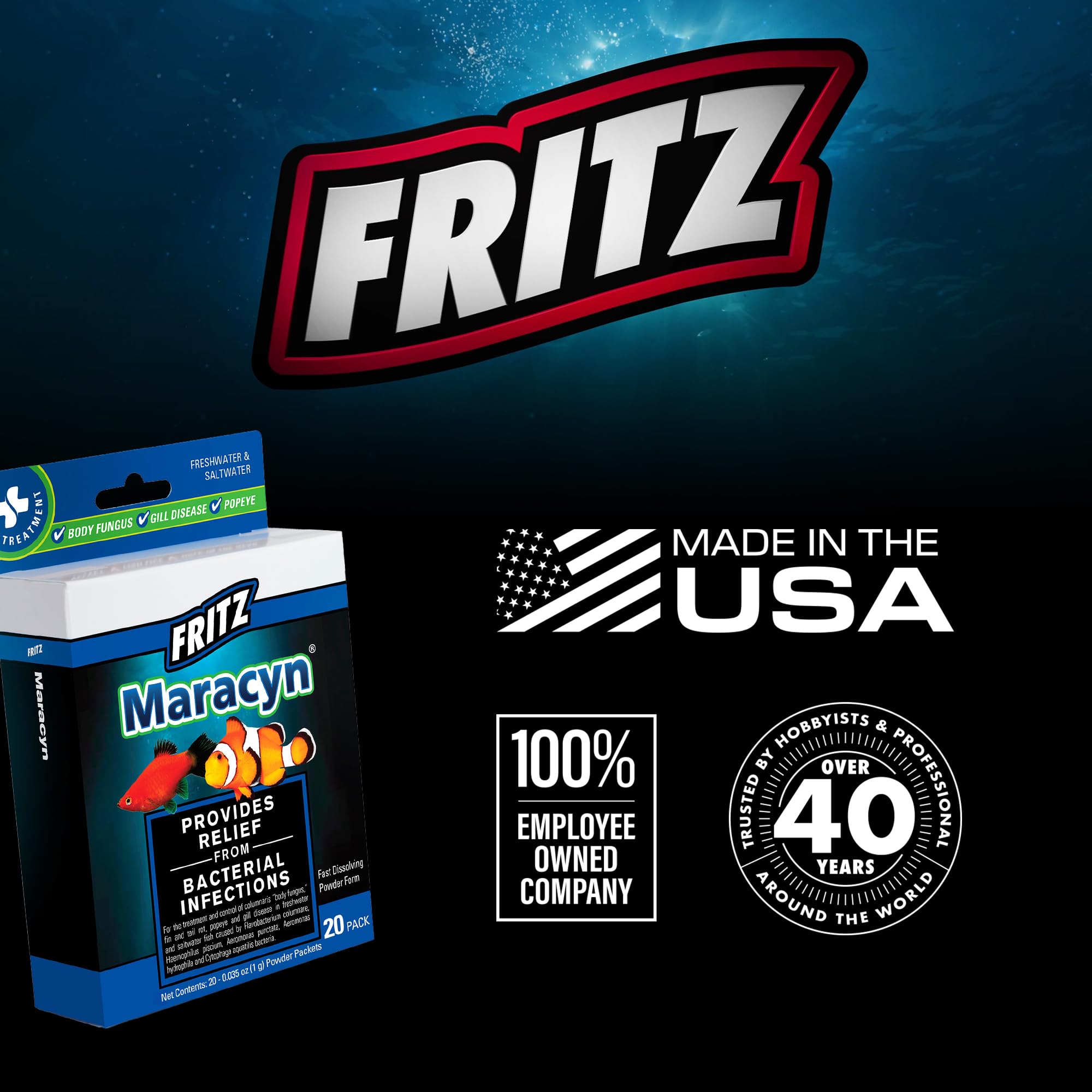Fritz Aquatics scène d'aquarium avec poissons en meilleure apparence après traitement