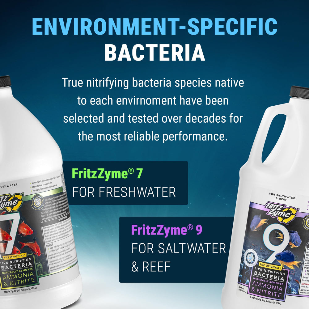 Fritz Aquatics FritzZyme 9 à côté d’un objet pour comparer l’échelle et le volume