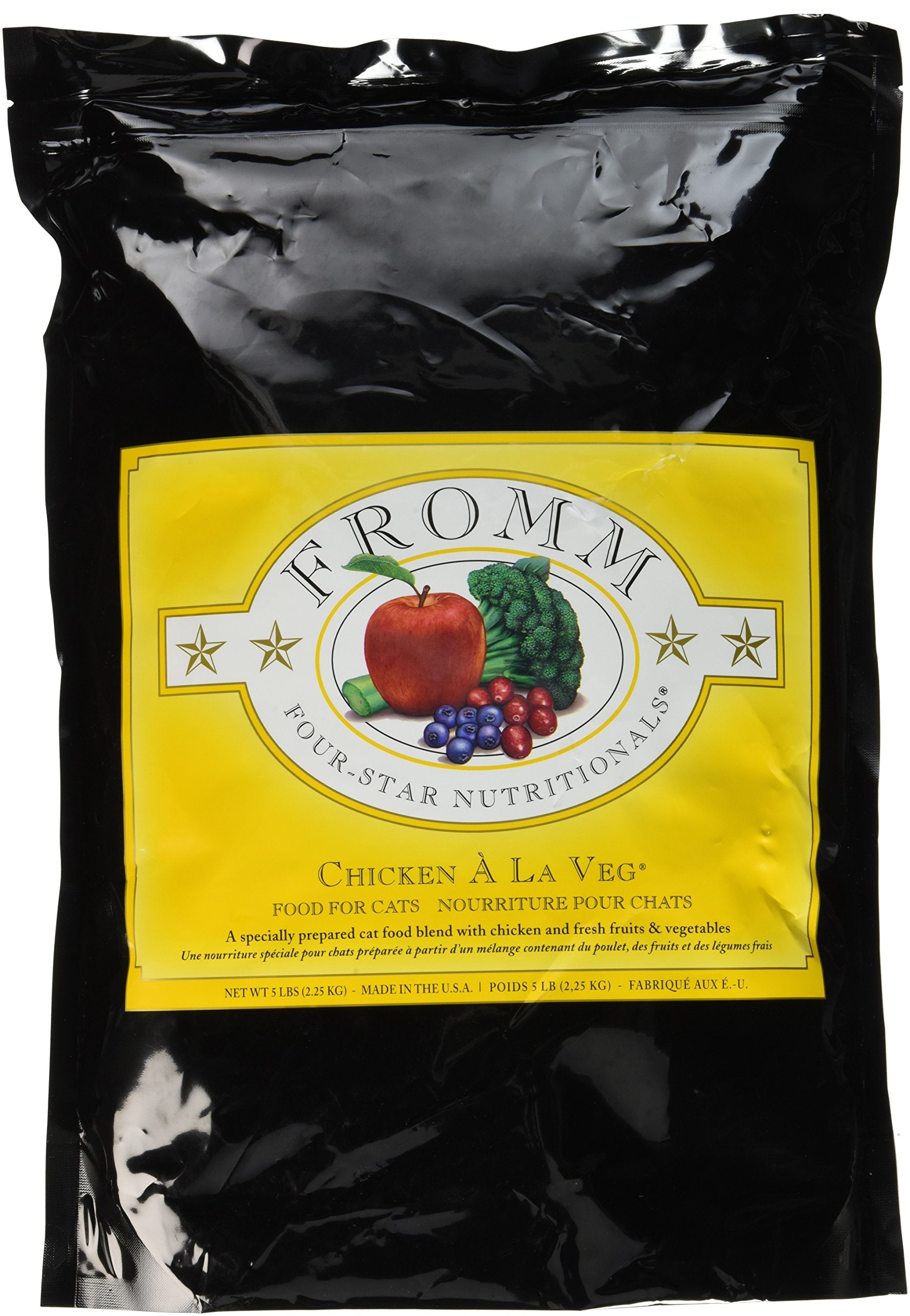 Fromm emballage avant 5 lb montrant la marque et la qualité des ingrédients