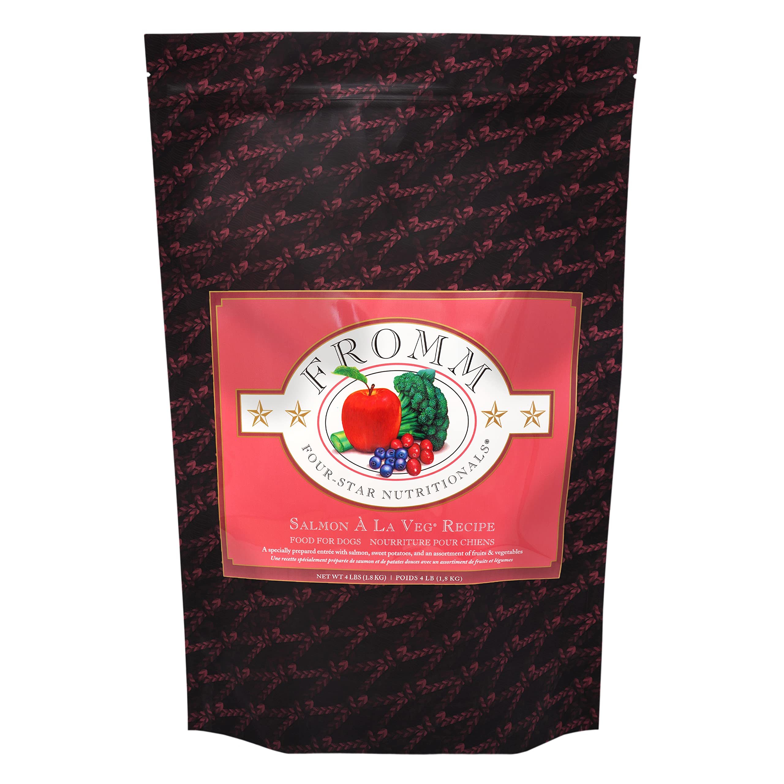 Fromm four-star face du sachet montrant l’emballage et l’attrait visuel