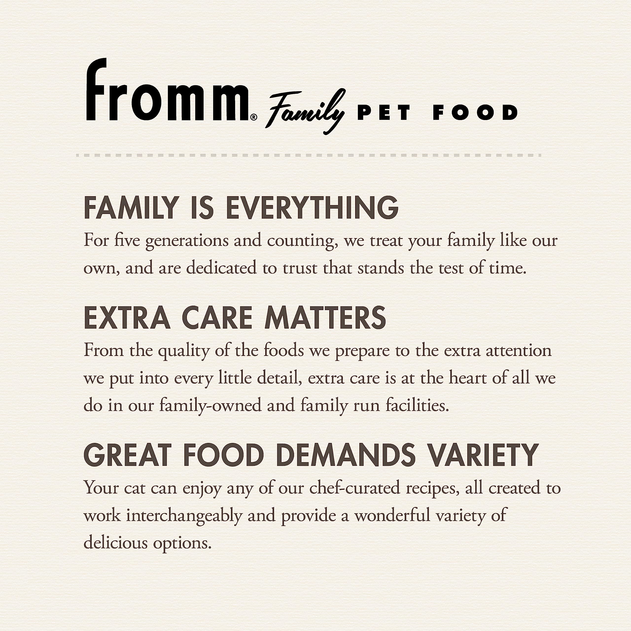 Fromm zoom saumon et poulet pour signaler protéines digestibles